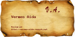 Vermes Aida névjegykártya